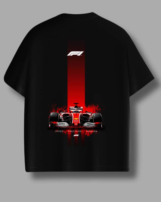 F1 Black Oversized T-Shirt
