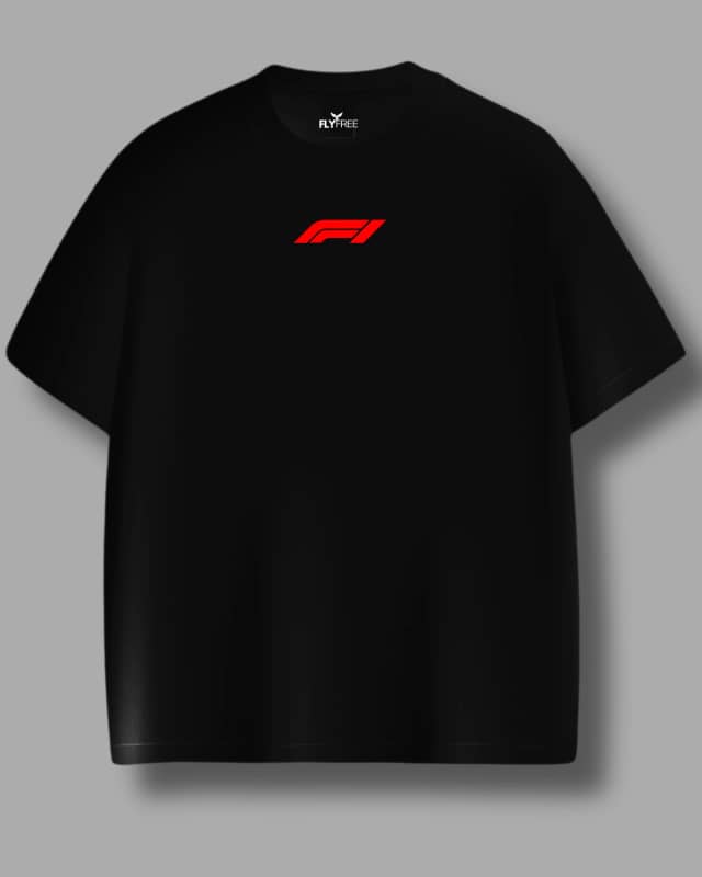F1 Black Oversized T-Shirt alternate view